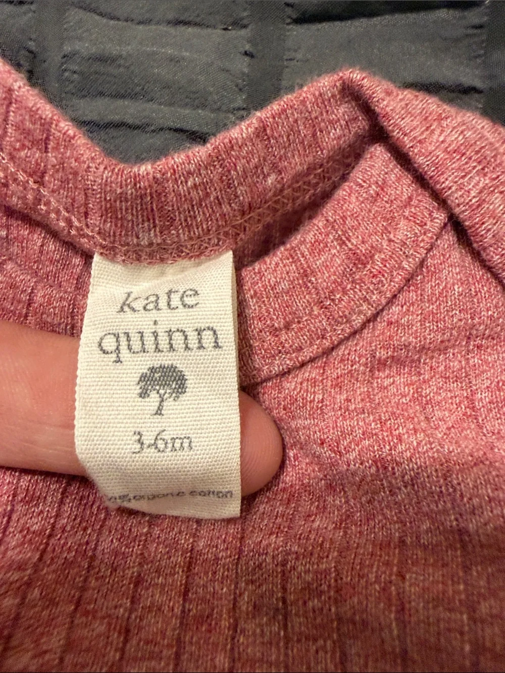 kate quinn Pink Ribbed Two-Piece Baby Matching Set